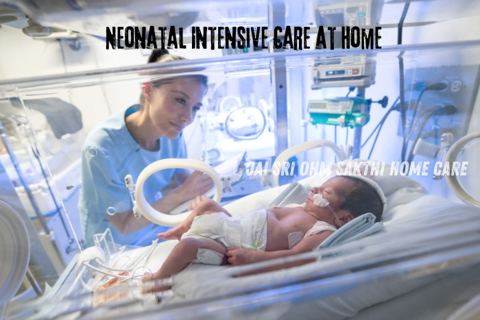 Neonatal intensive care at home provided by Jai Sri Ohm Sakthi Home Care in Coimbatore ensures expert medical care for newborns. Our specialized home nursing services support families by delivering critical infant care, including NICU-level attention, in the comfort of your own home